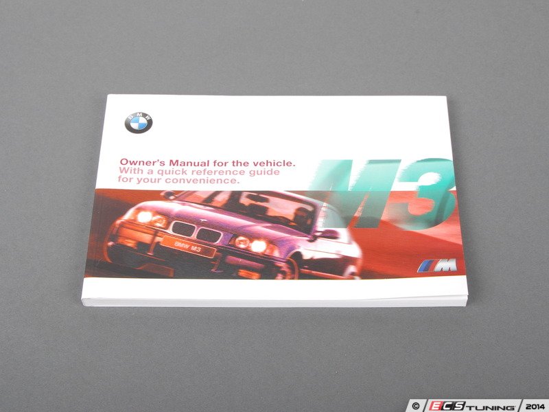 1998 M3 Owners Manual 4 1998 M3 Owners Manual