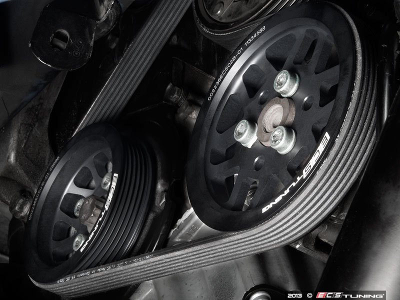 Lightweight Underdrive Pulley Set - Black Anodized