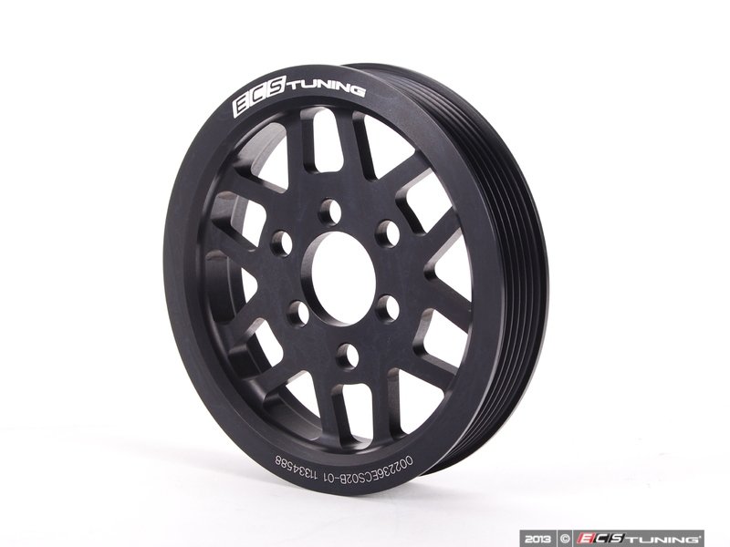 Lightweight Underdrive Pulley Set - Black Anodized