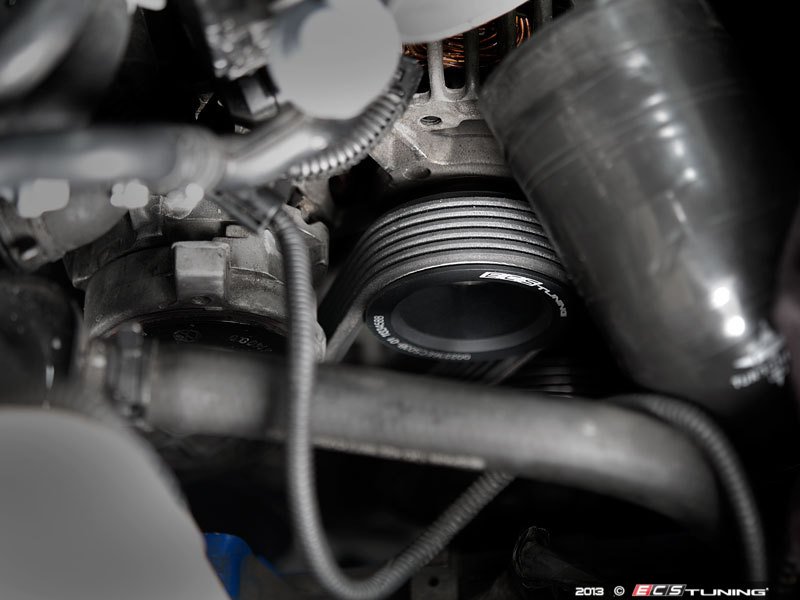 Lightweight Underdrive Pulley Set - Black Anodized