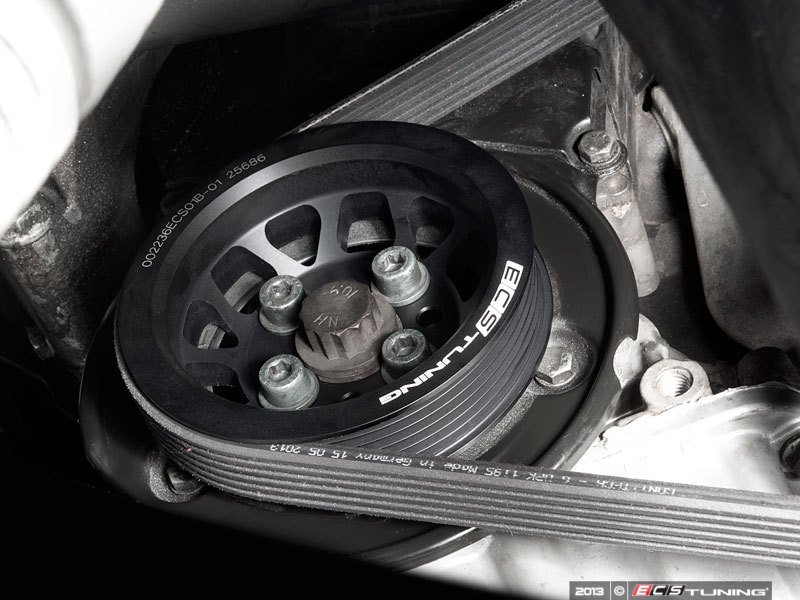 Lightweight Underdrive Pulley Set - Black Anodized