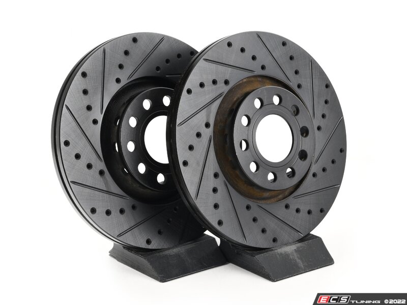 Front Big Brake Kit - stage 1 - ECS V5 Cross Drilled & Slotted Rotors (312x25) 6 Front Big Brake Kit - stage 1 - ECS V5 Cross Drilled & Slotted Rotors (312x25)