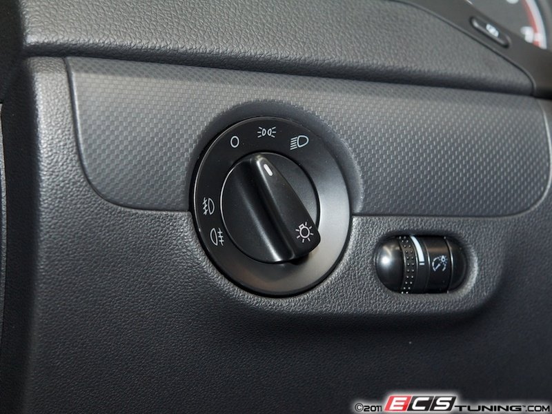 Standard European Headlight Switch - Black